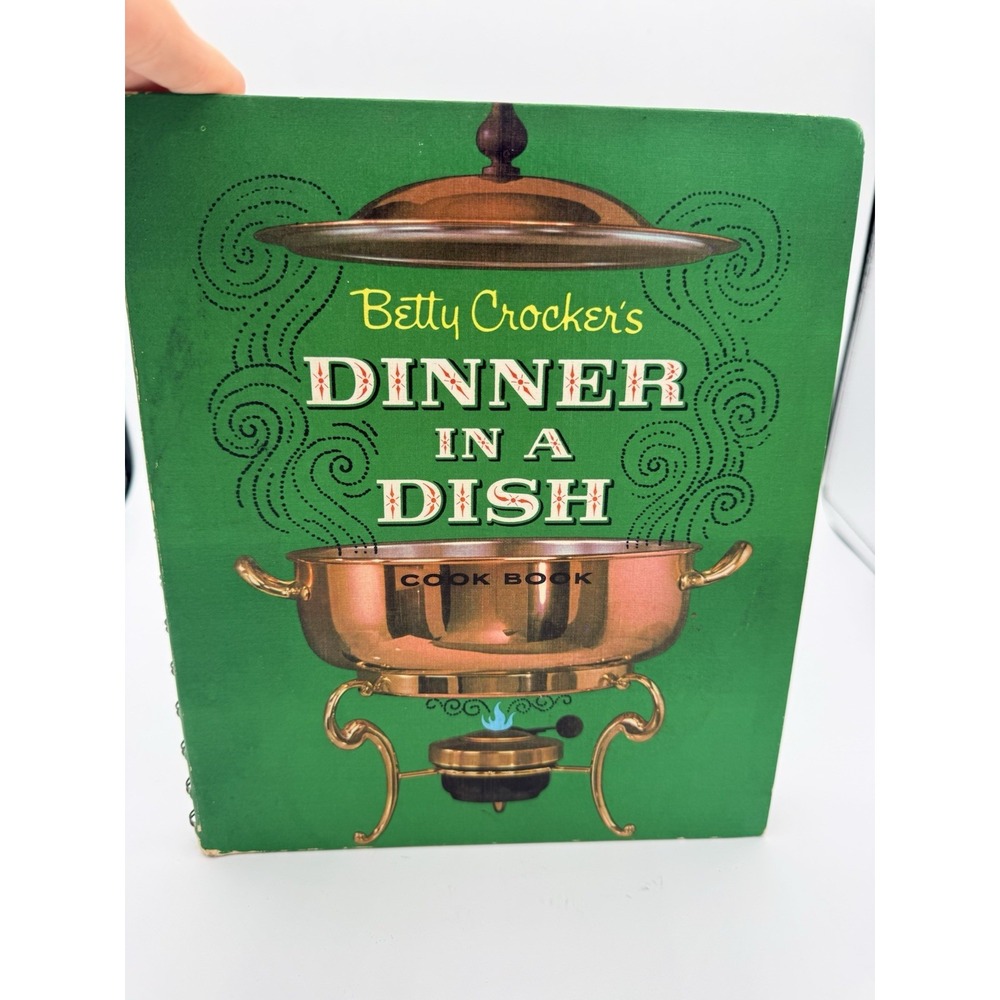 Vintage 1965 BETTY CROCKER'S DINNER IN A DISH Cook Book 1st Edition Spiral Bound